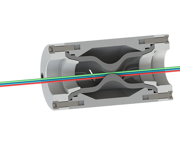 Válvula de pinça pneumática na máquina de encalhe para o fio de aperto